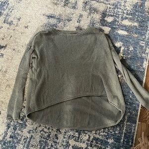 green Sweater with open back